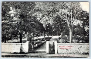 1910's NATIONAL CEMETERY GRAVEYARD ANNAPOLIS MARYLAND G W JONES POSTCARD