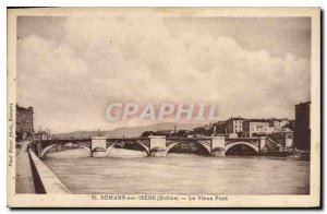 Old Postcard novels on isere drome the old bridge