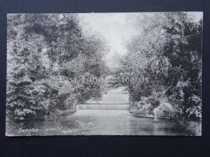 Norfolk SWANTON MORLEY Waterfall c1904 Old Postcard by Frith DEREHAM POSTMARK