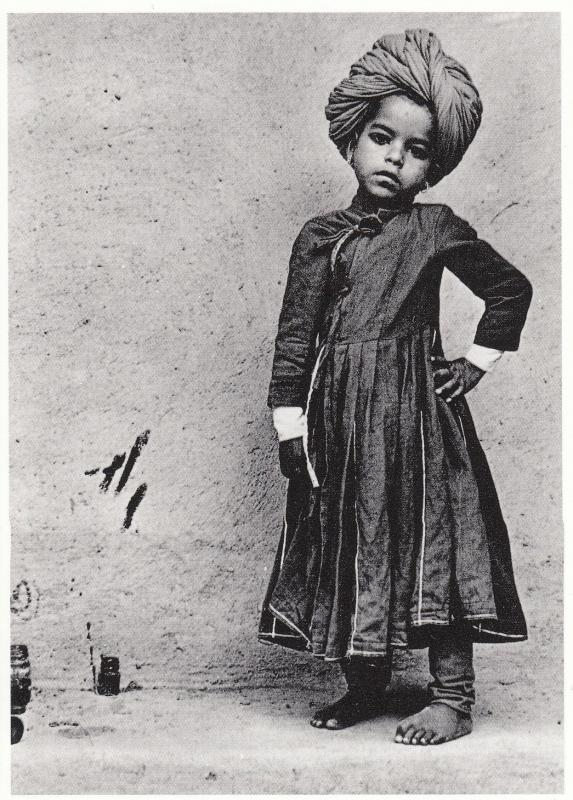 New Delhi Indian Boy Turban Headwear Pots Of Ink Raghu Rai Postcard