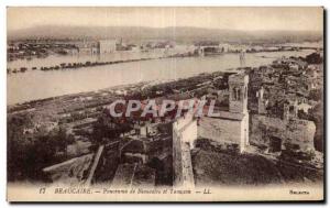 Old Postcard Panorama Beaucaire Beaucaire and Tarascon