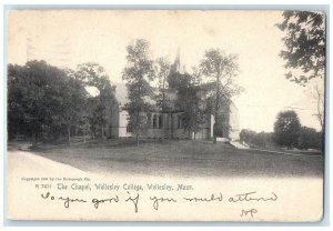 1905 The Chapel Wellesley College Wellesley Building Massachusetts MA Postcard