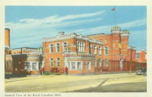 Ottawa Canada Royal Canadian Mint, General View WB Postcard Unused