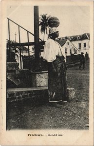 PC SIERRA LEONE, FREETOWN, MENDEH GIRL, Vintage Postcard (b44267)