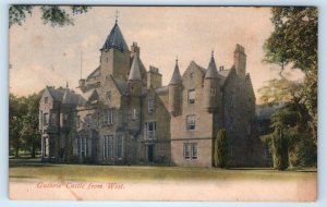 GUTHRIE Castle from west ANGUS Scotland UK Postcard