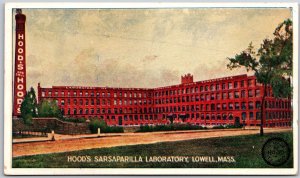 Hoods Sarsaparilla Laboratory Lowell Massachusetts MA Building Postcard