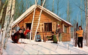 Michigan Skiing Showing Rustic Shelter House