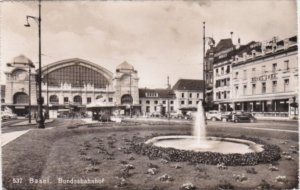 Switzerland Basel Bahnhof 1951 Photo