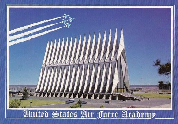 The Chapel And Peace Monument At The United States Air Force Academy Colorado...