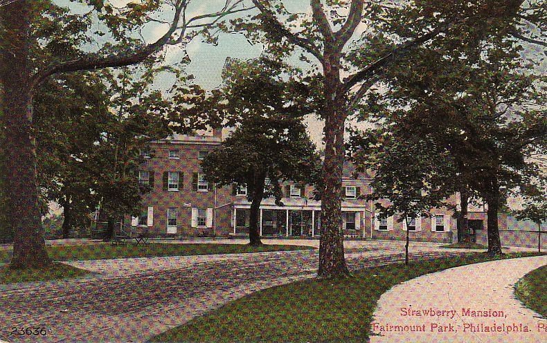 Postcard Strawberry Mansion Fairmount Park Philadelphia PA