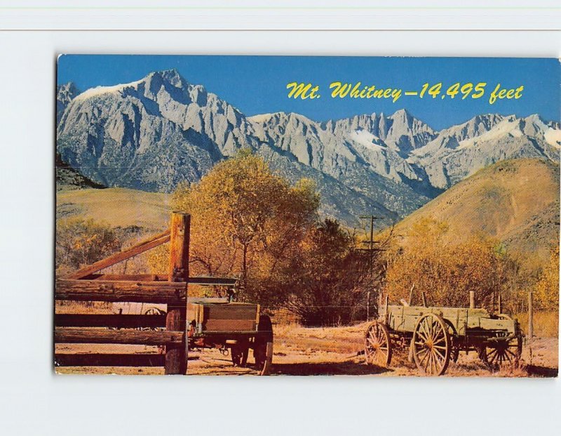 Postcard Mt. Whitney, Southern California