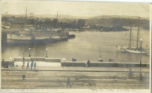 canada, VICTORIA, B.C., View from Empress Hotel, Steamer Princess Victoria 1910