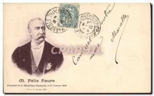 Postcard Old Felix Faure President of the French Republic