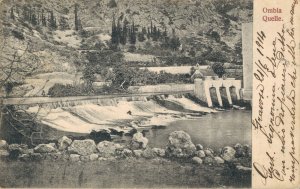 Croatia Ombla Quelle Vintage Postcard 07.39 