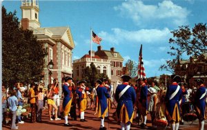 1970s Liberty Square Drum Fife and Drum Corps Walt Disney World Florida Postcard