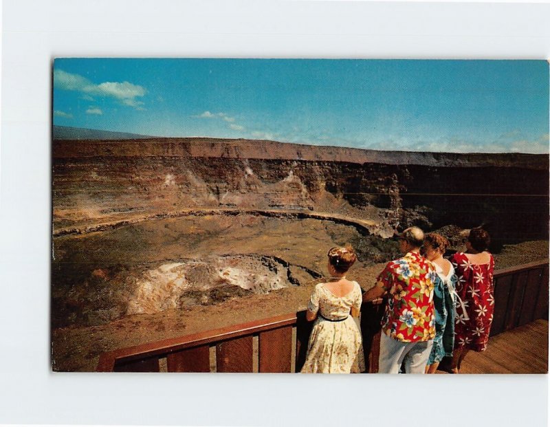 Postcard Halemaumau Firepit Volcano House Hawaii National Park Hawaii USA