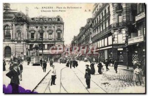 Old Postcard Angers Place du Ralliement and floor Saint Pierre