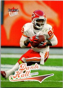 2004 Fleer Football Card Dante Hall Kansas City Chiefs sk9330