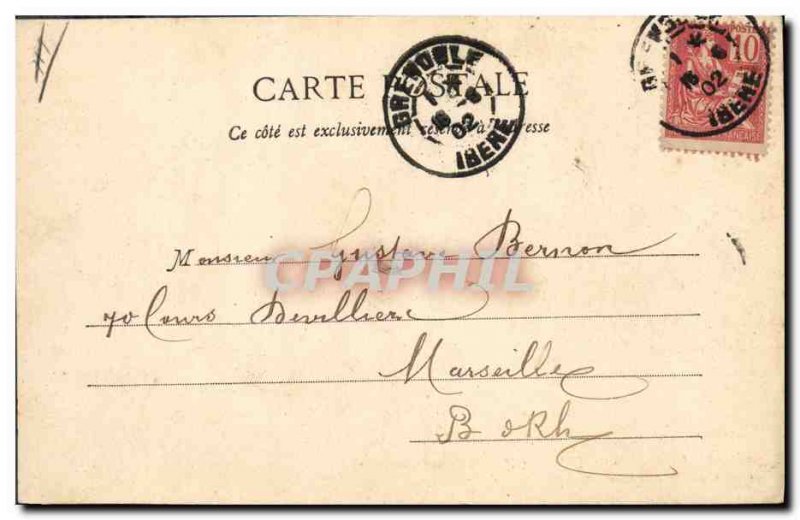 Postcard Old Army Rollandiere Grenoble 4th Regiment Genie on & # 39Isere