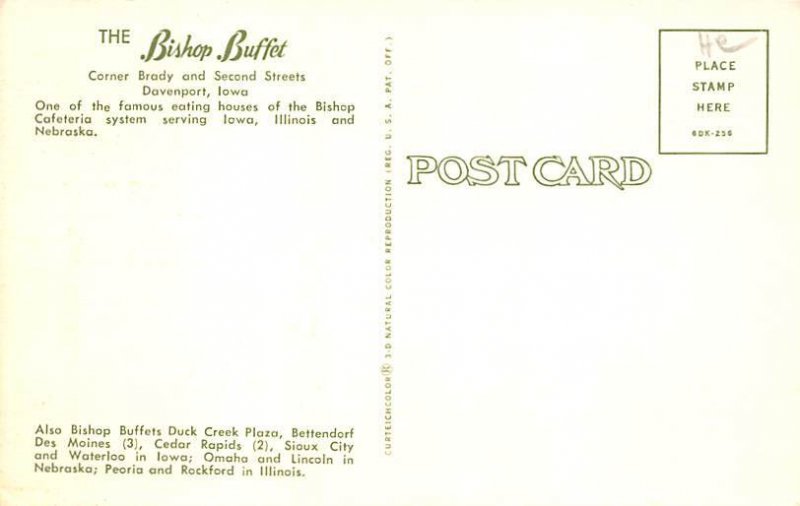 Davenport, Iowa Postcard