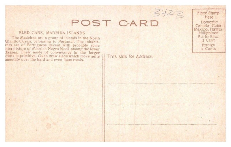 Madeira Islands , Sled Cabs