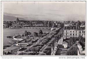 Switzerland Geneve Hotel d'Angleterre et la Rade 1947 Photo