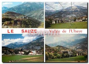 Postcard Modern Alpes de Haute Provence Le Sauze Resort Summer Winter