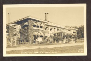 RPPC CALDWELL IDAHO ODD FELLOWS HOME IOOF VINTAGE REAL PHOTO POSTCARD