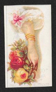 VICTORIAN TRADE CARDS (2) Hats & Linen Collars