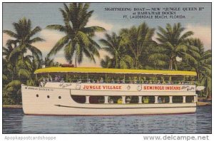 Florida Fort Lauderdale Beach Sightseeing Boat New Jungle Queen If At Bahia -...