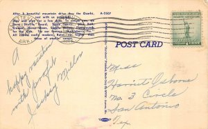 Eureka Springs, AR Arkansas  MOUNT AIR CAMP  Roadside Motel  1942 Linen Postcard