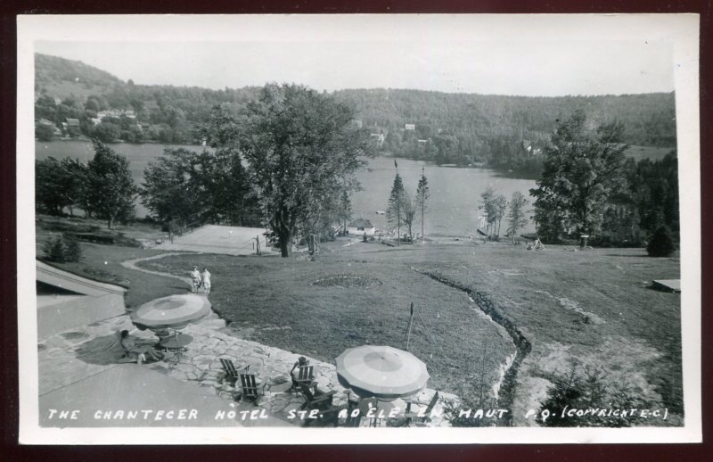 h2174 - STE. ADELE EN HAUT Quebec 1950s Chantecer Hotel. Real Photo Postcard