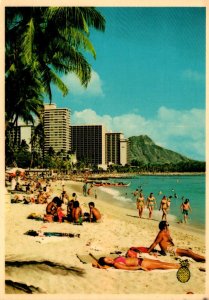 Hawaii Waikiki Beach Howdy From The Beach 1984