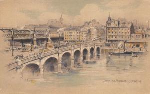 BR60407 jamaica bridge ship double decker bus  glasgow scotland postcard