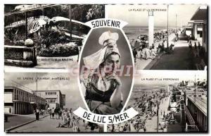 Modern Postcard Souvenir De Luc Sur Mer Whale Cap Costume Folklore