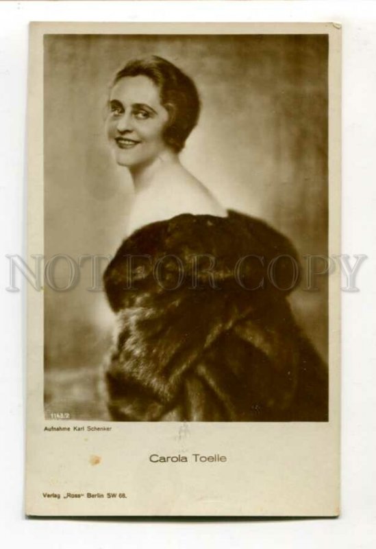 3106642 Carola TOELLE German MOVIE ACTRESS Vintage PHOTO PC