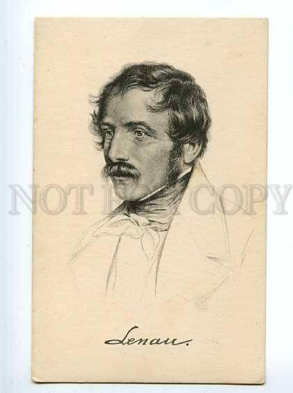 127277 Nikolaus LENAU Hungarian-Austrian POET Vintage PC