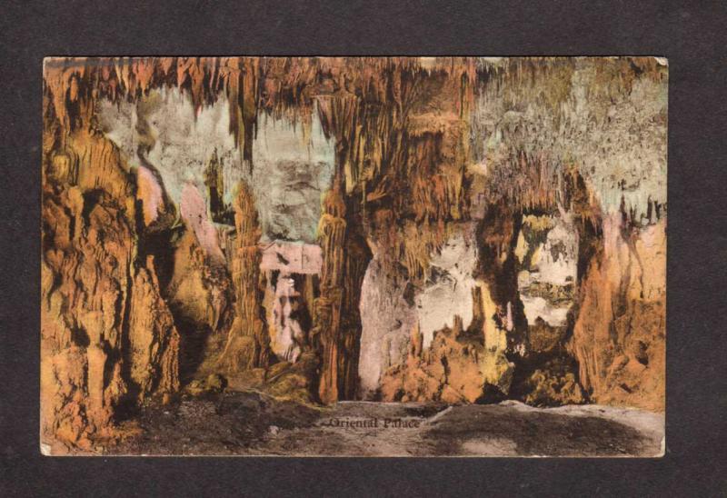 VA The Original Palace Endless Caverns Virginia Postcard Hand-Colored PC