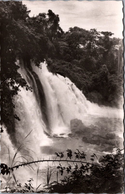 Central African Republic Chutes de M'Bali Chutes de Boali Bangui RPPC C012