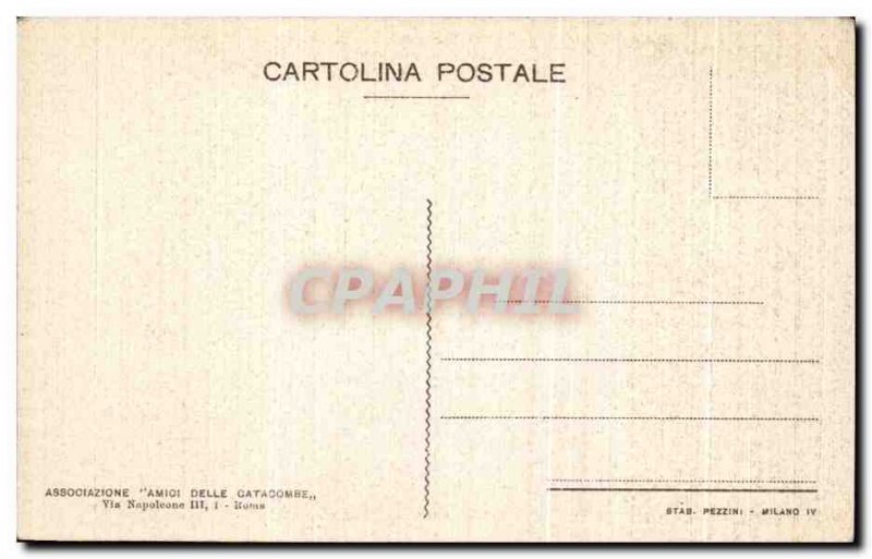 Old Postcard Catacomba S Callisto Di Pareto dipinta Cripia Nello Di S Cecilla