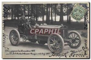 Old Postcard Automotive Thery winning postseason in 1905 Richard Brasier