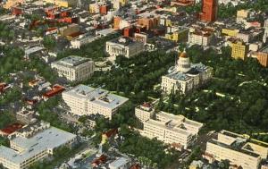 CA - Sacramento, Aerial View of Capitol & Office Buildings