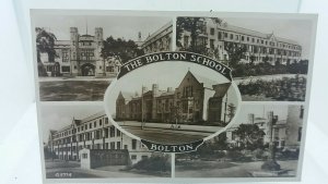 Vintage Rp Postcard The Bolton School Multiview Unposted Real Photo Rppc