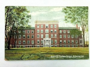 Vintage Postcard 1908 Dormitory Earlham College Richmond ID Indiana