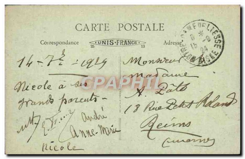 Old Postcard Notre Dame De Liesse Chateau De Marchais