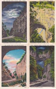 (4 cards) Virginia Natural Tunnels and Natural Bridge - Linen