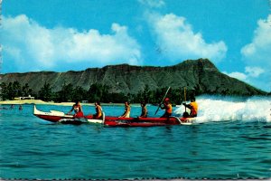 Hawaii Waikiki Outrigger Canoe 1956
