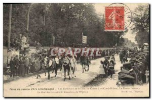 Old Postcard Fetes de Jeanne d & # 39Arc has Compiegne Earl J Cosse Brissac C...