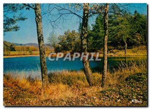 Postcard Modern Landscape Limousin A pond