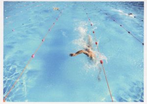 Paul Meyler Sports Advertising Photographer Swimming Race Postcard